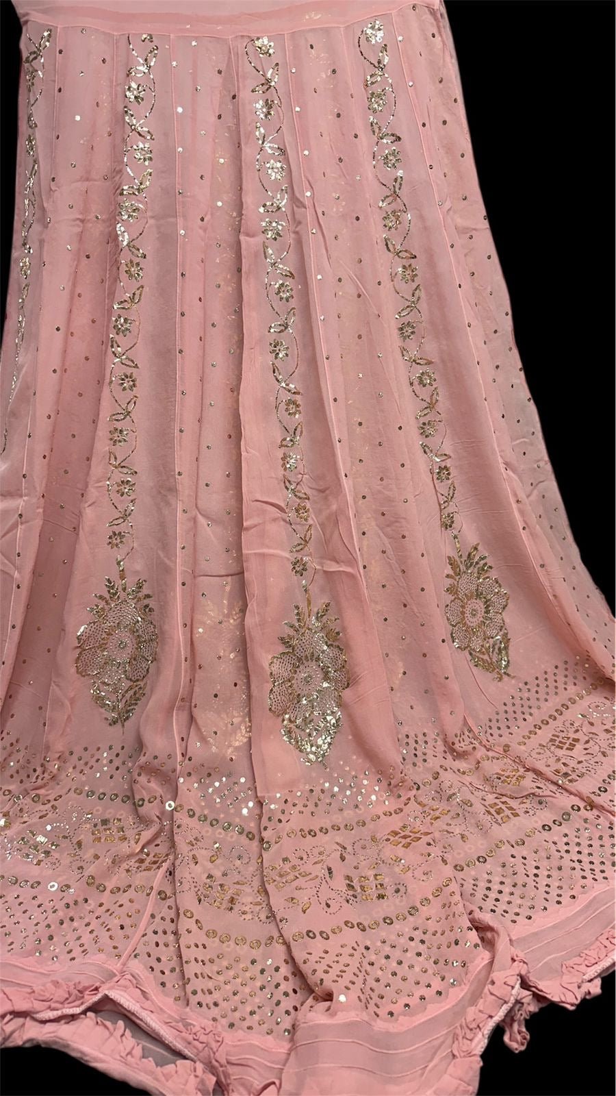 Viscose Muqaish Embroidered lehenga Set - Chikankari official