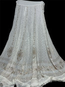 Viscose Muqaish Embroidered lehenga Set - Chikankari official