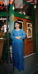 Viscose Ring Jaal Premium Set - Chikankari official