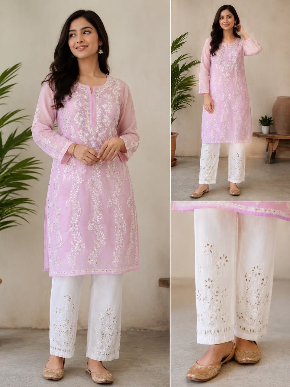 Voic cotton Gota patti set