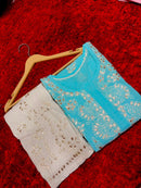 Voic cotton Gota patti set - Chikankari official