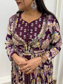 Wear Exquisite hand Embroidered Gown - Chikankari official