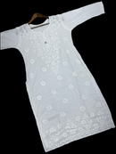 White Chikankari Kurta Bollywood celebs Fav - Chikankari official