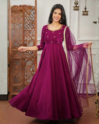 Winter Party Wear 3pc Velvet Set - Chikankari official