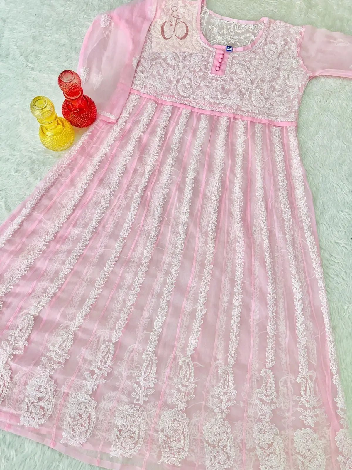 Yok Georgette’ Anarkali - Chikankari official