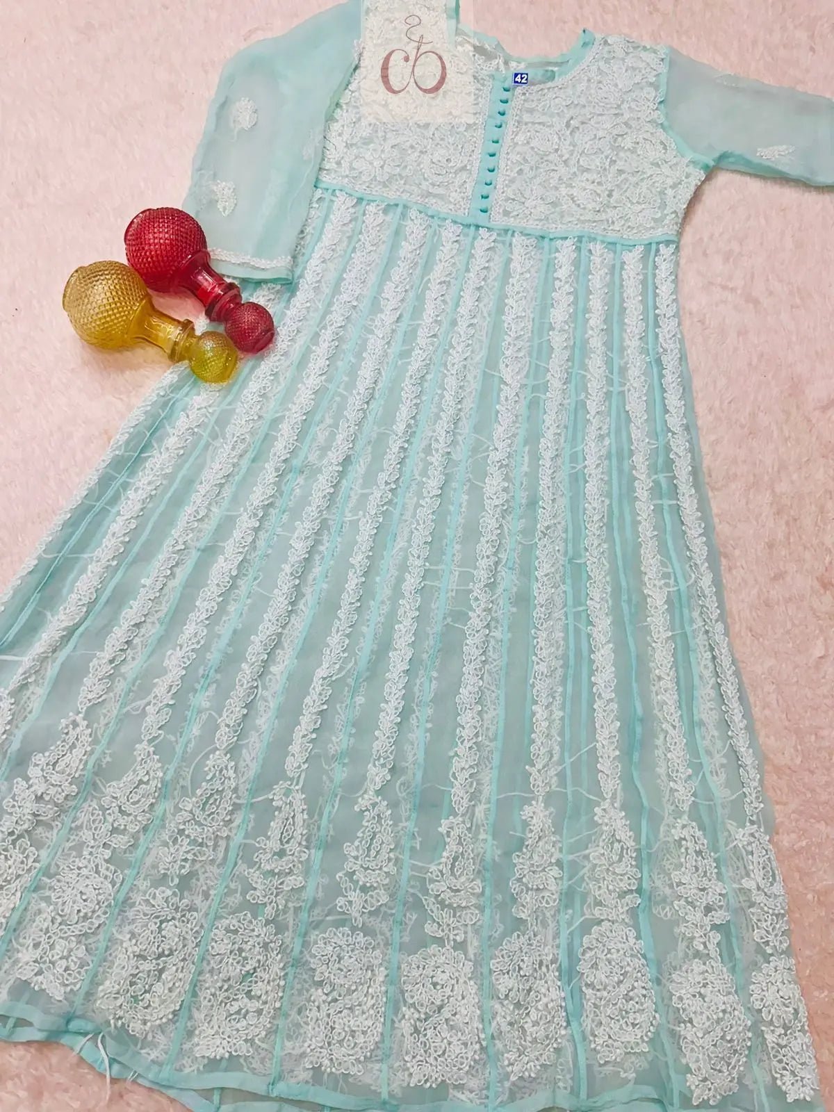 Yok Georgette’ Anarkali - Chikankari official