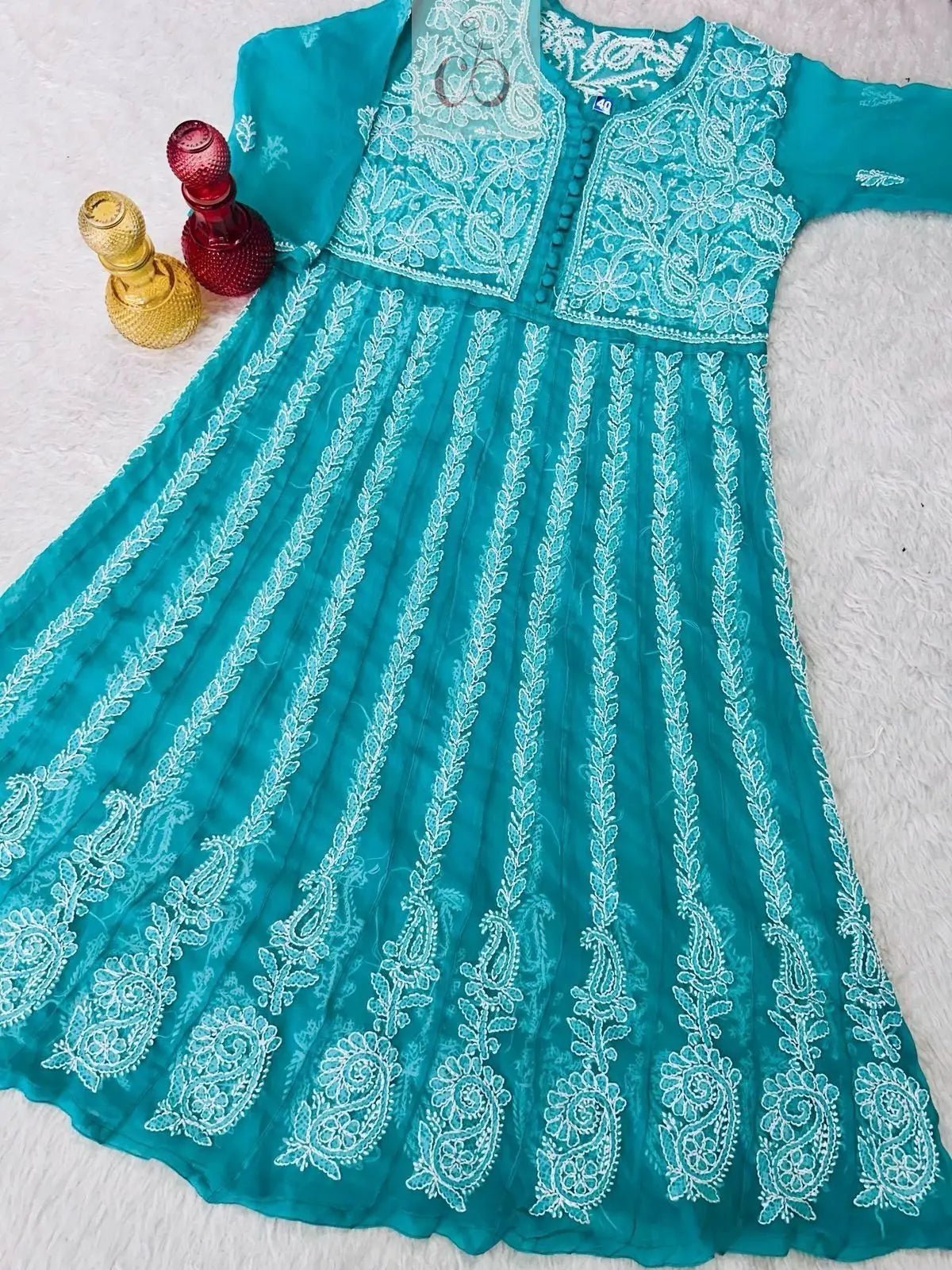 Yok Georgette’ Anarkali - Chikankari official