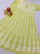 Yok Georgette’ Anarkali - Chikankari official