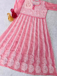 Yok Georgette’ Anarkali - Chikankari official