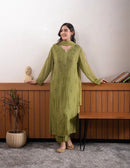 Zara Georgette Heavy Embroidery 3d Suit Set - Chikankari official