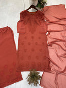 Zara Georgette Heavy Embroidery 3d Suit Set - Chikankari official