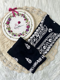 Zara Modal Cotton Embroidery Daman Combo - Chikankari official