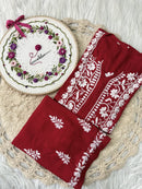 Zara Modal Cotton Embroidery Daman Combo - Chikankari official