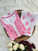 Zara Multi Thread Mul Kurta - Chikankari official