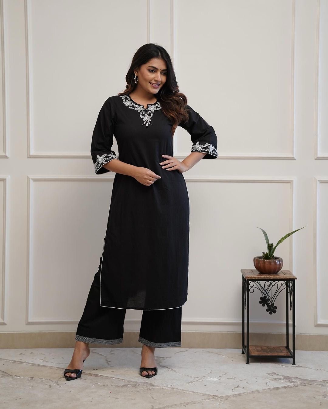 Zara Office / Daily Wear Ethnic Suit - Chikankari official