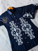 Zara White embroidery chikankari Co - ord Set - Chikankari official