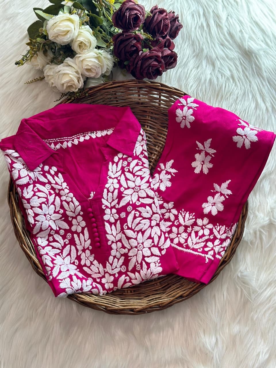 Zeenat Heavy Modal Co - ord Set - Chikankari official