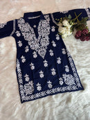 Zeenat Heavy Modal Co - ord Set - Chikankari official