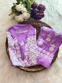 Zeenat Heavy Modal Co - ord Set - Chikankari official