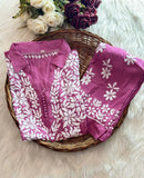 Zeenat Heavy Modal Co - ord Set - Chikankari official