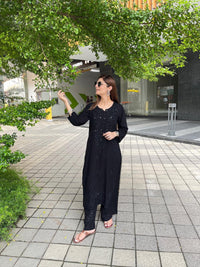 Zoya A truly exquisite Muqaish Worked Co - ord Set - Chikankari official