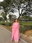 Zoya Handmade with Muqaish Soft 3pc Rayon Set - Chikankari official