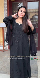 Zoya Handmade with Muqaish Soft 3pc Rayon Set - Chikankari official
