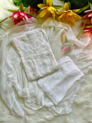 Zoya Handmade with Muqaish Soft 3pc Rayon Set - Chikankari official