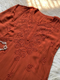 Zoya Heavy Worked Muqaish 3pc Modal Cotton Set - Chikankari official