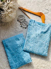 Zoya Modal Boota tone to Tone Combo - Chikankari official