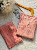 Zoya Modal Boota tone to Tone Combo - Chikankari official