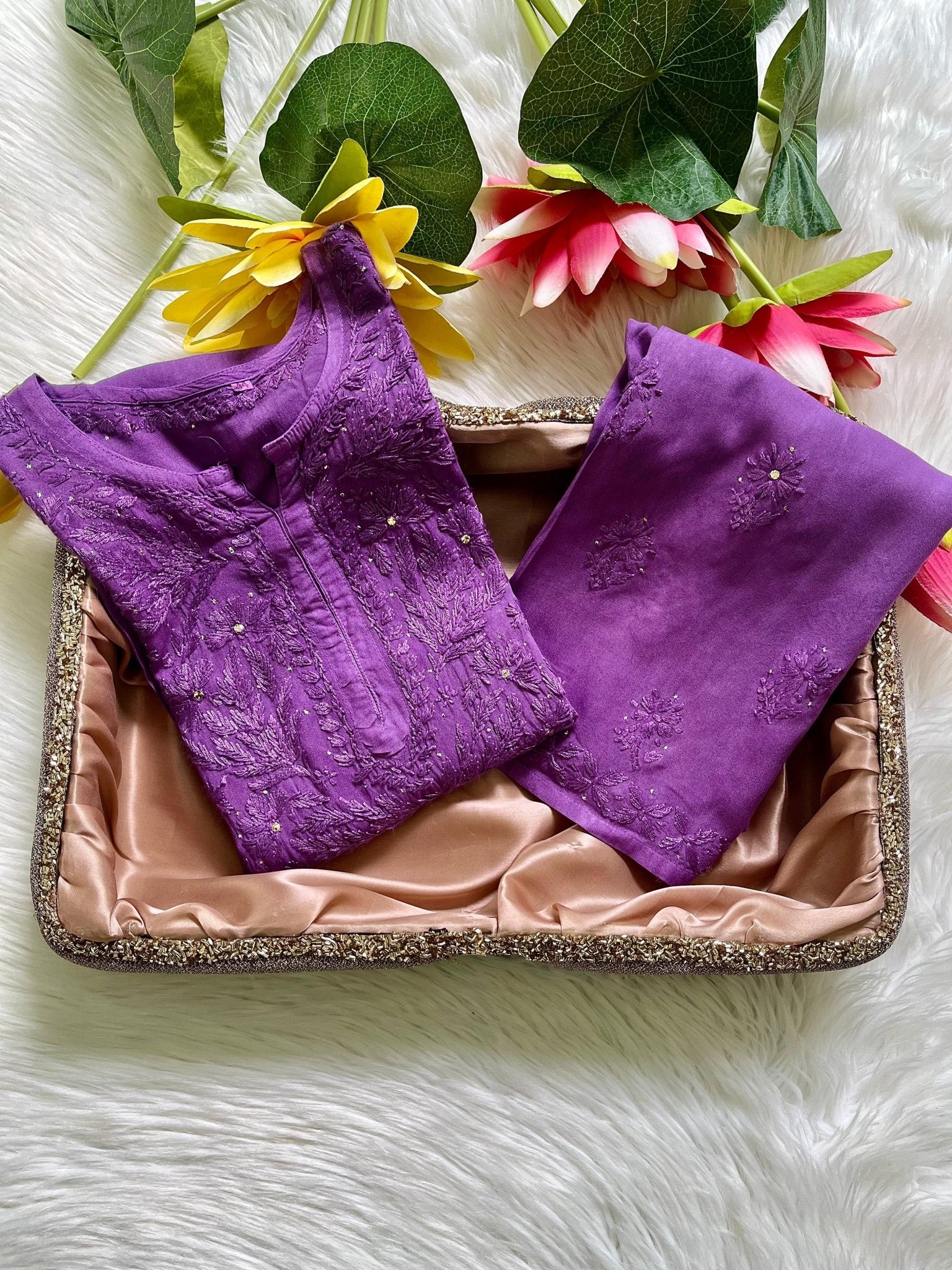 Zoya muqaish Chikan Combo Feel the Softness - Chikankari official