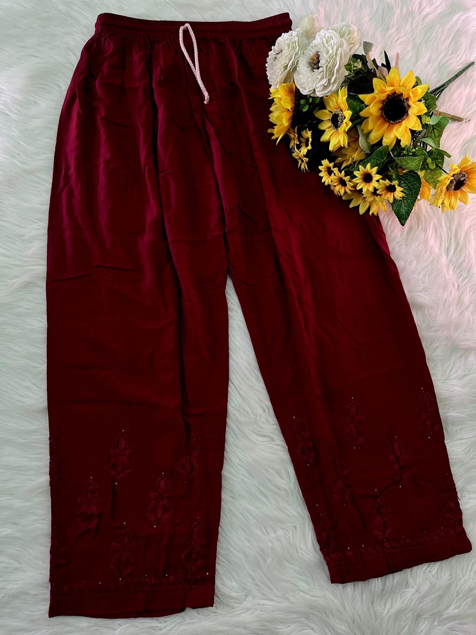 Zoya Muqaish In Rose 3pc set - Chikankari official