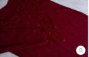 Zoya Muqaish Maroon Long Rayon Kurta with Plazzo - Chikankari official