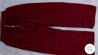 Zoya Muqaish Maroon Long Rayon Kurta with Plazzo - Chikankari official