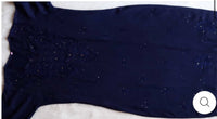 Zoya Muqaish Navy Blue Long Rayon kurta with Plazzo - Chikankari official