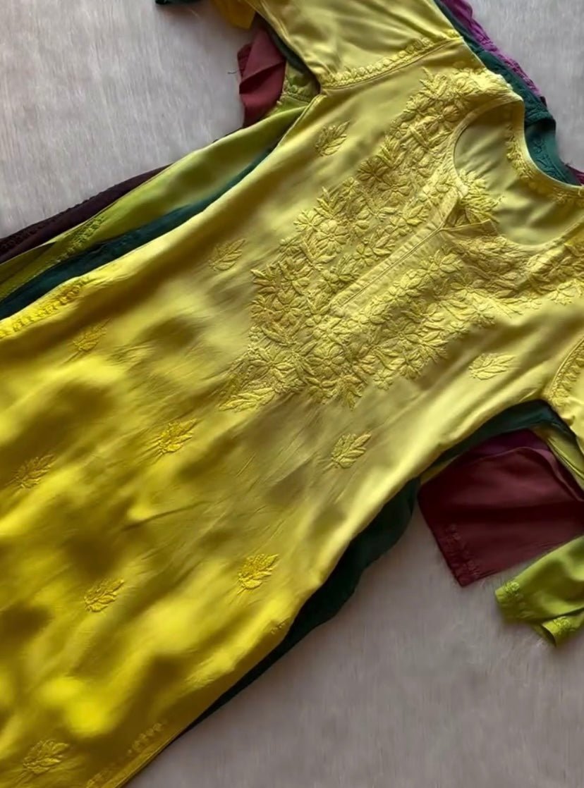 Zoya Premium super soft rayon in extra beautifull colours - Chikankari official