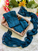 Zoya Rangrez Comfy 3pc Chikankari hand embroidered Set : Saba Ibrahim Inspired - Chikankari official