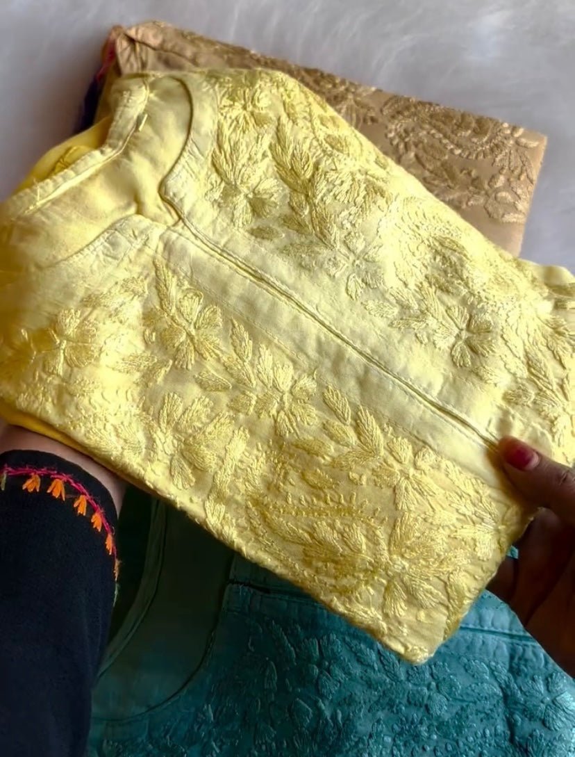 Zoya Rangrez Rayon ombre Soft Chikankari kurti✨ - Chikankari official