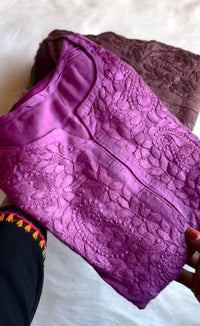 Zoya Rangrez Rayon ombre Soft Chikankari kurti✨ - Chikankari official