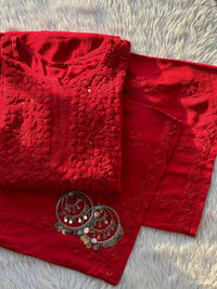 Zoya Rayon Beautiful Muqaish 2pc Set - Chikankari official