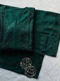 Zoya Rayon Beautiful Muqaish 2pc Set - Chikankari official