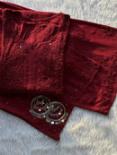 Zoya Rayon Beautiful Muqaish 2pc Set - Chikankari official