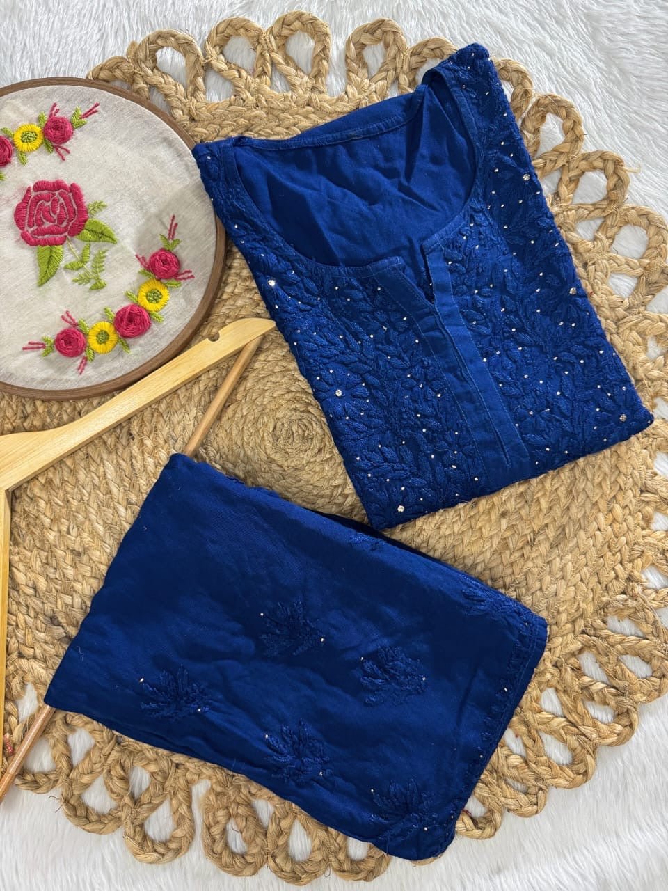 Zoya Rayon Muqaish Heavy Edition Combo - Chikankari official