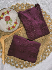 Zoya Rayon Muqaish Heavy Edition Combo - Chikankari official