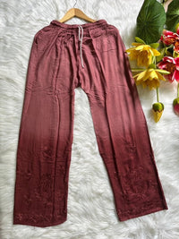 Zoya Rayon Ombre tone Soft n Comfy Plazo Combo - Chikankari official