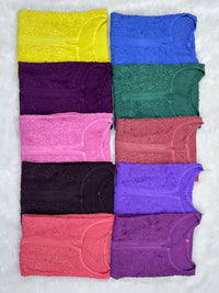 Zoya Rayon Soft & Pastle Shades Combo - Chikankari official