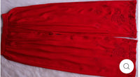 Zoya Red Muqaish 2pc Rayon Set - Chikankari official