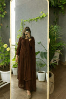 Zoya Resham heavy Gala booti viscose 3pc Set - Chikankari official