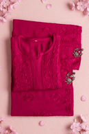 Zoya Soft Ombre 2pc kurta plazo set - Chikankari official